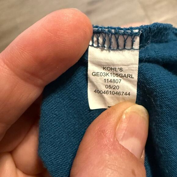 Disney Jumping Beans Ariel Sequin Mermaid Long Sleeve Tie Front Top Girls 3T - Picture 7 of 8